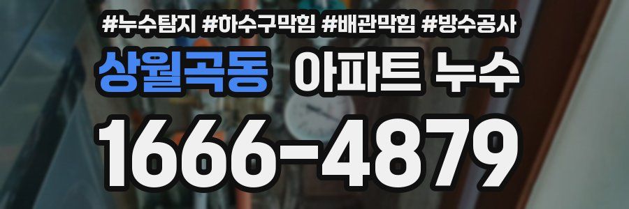 상월곡동 아파트 누수