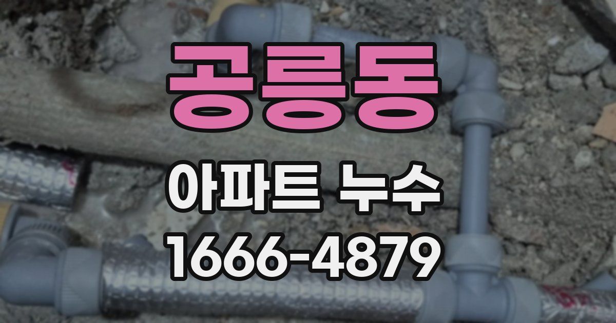 공릉동 아파트 누수