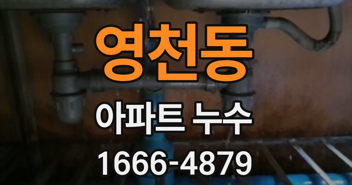 영천동 아파트 누수