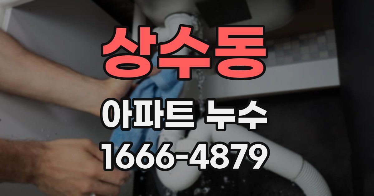 상수동 아파트 누수