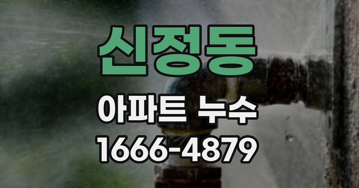 신정동 아파트 누수