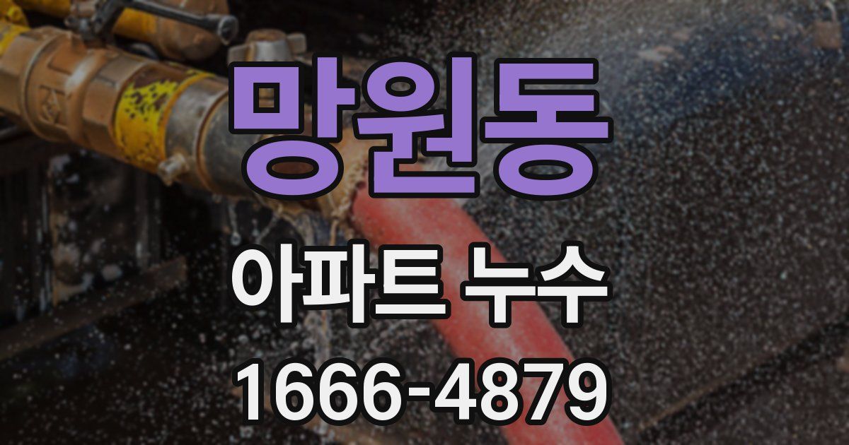 망원동 아파트 누수