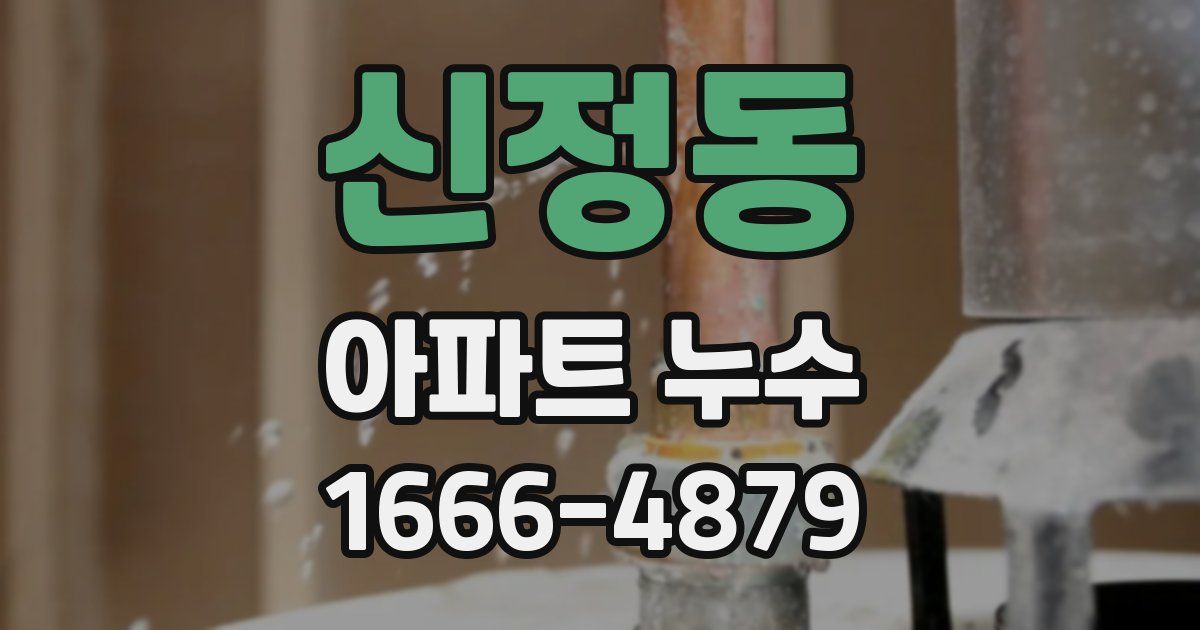 신정동 아파트 누수