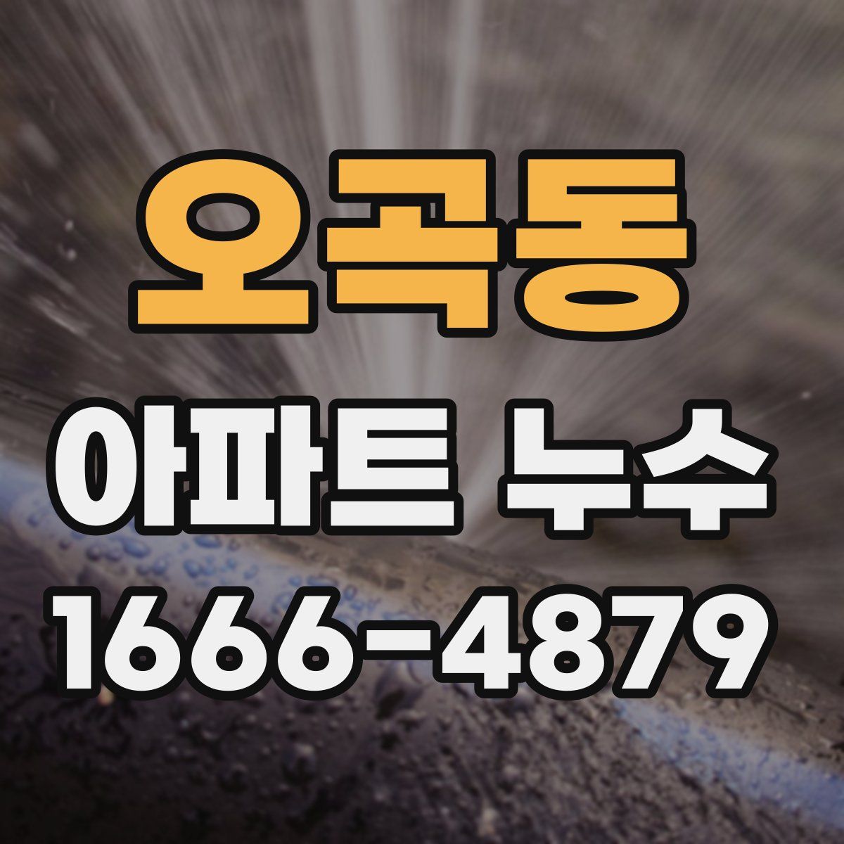 오곡동 아파트 누수