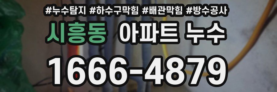 시흥동 아파트 누수