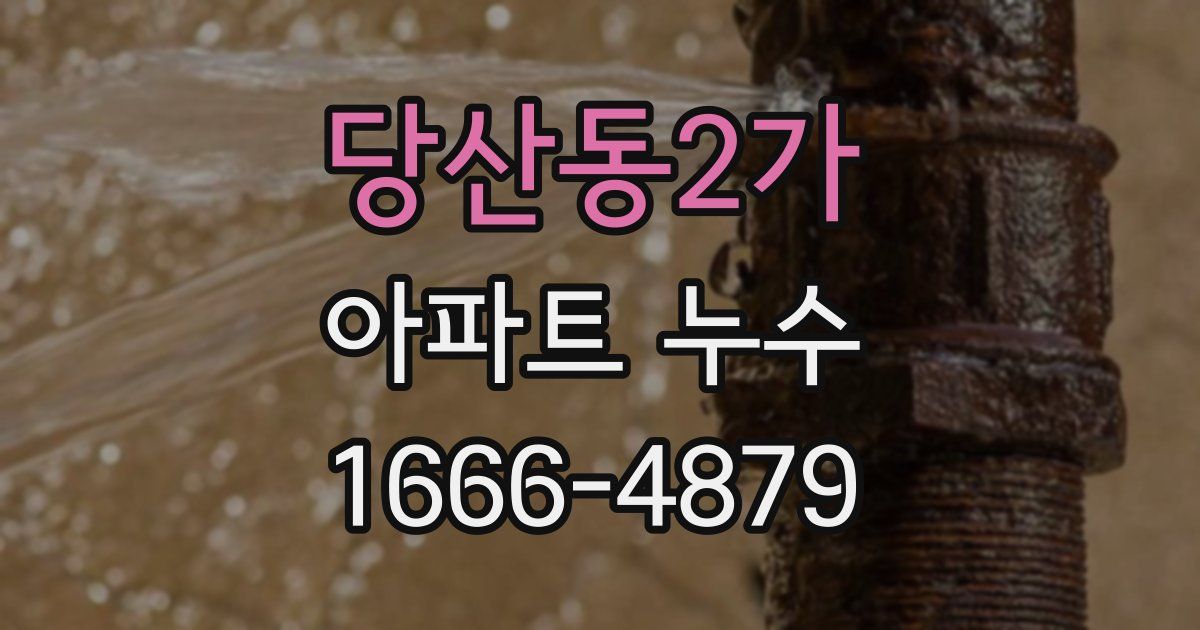 당산동2가 아파트 누수