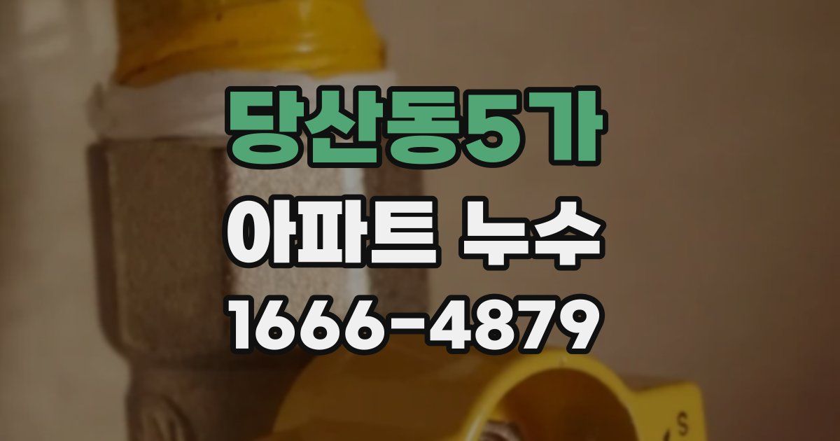 당산동5가 아파트 누수