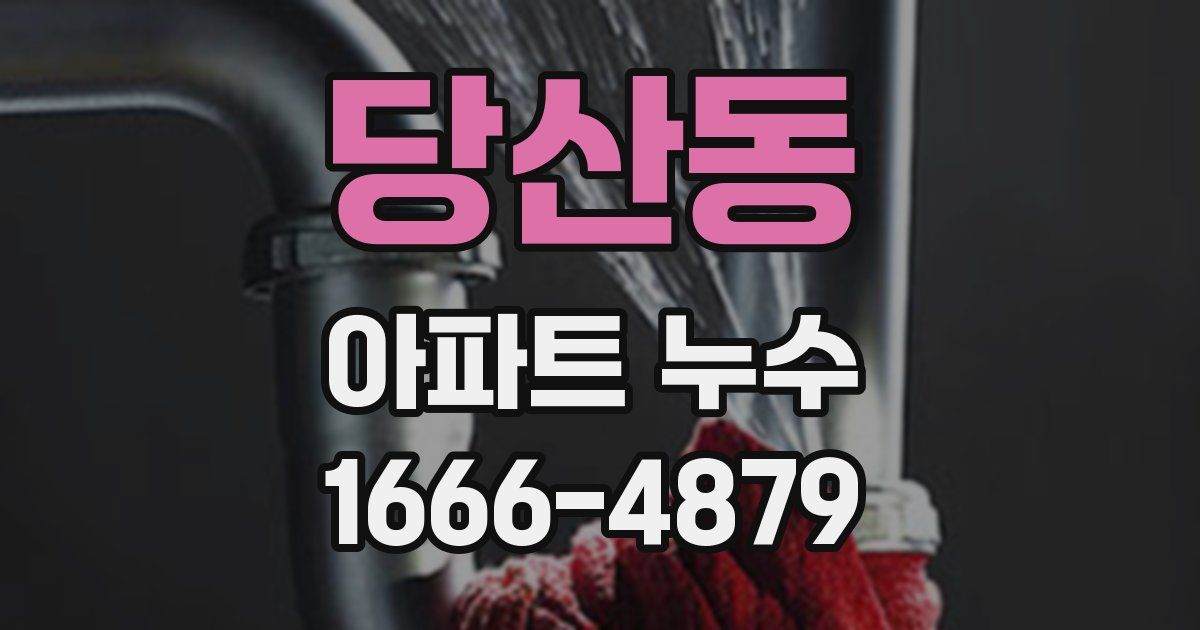 당산동 아파트 누수