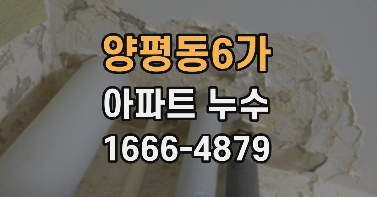 양평동6가 아파트 누수