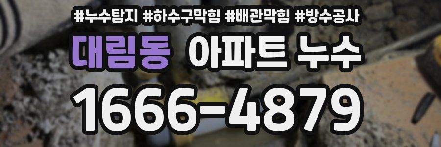 대림동 아파트 누수