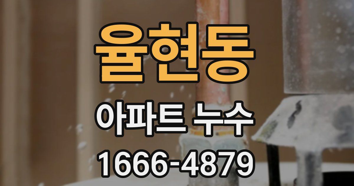 율현동 아파트 누수