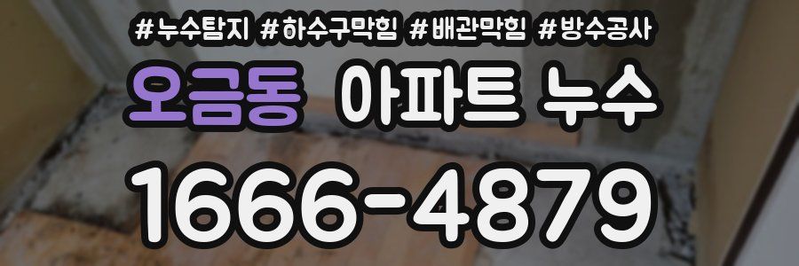 오금동 아파트 누수