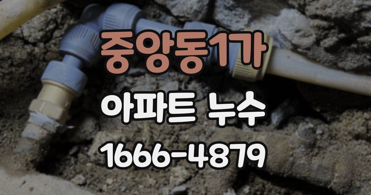 중앙동1가 아파트 누수