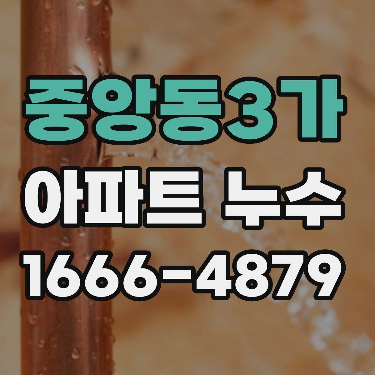 중앙동3가 아파트 누수 보험 적용을 알아볼 때