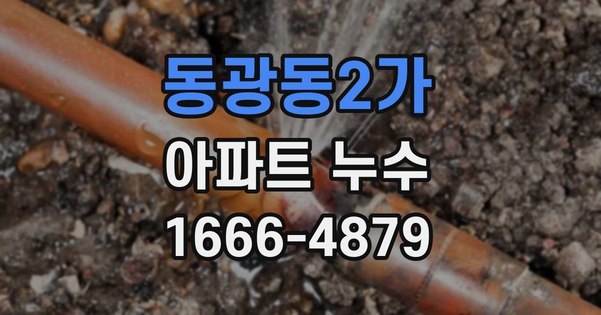 동광동2가 아파트 누수