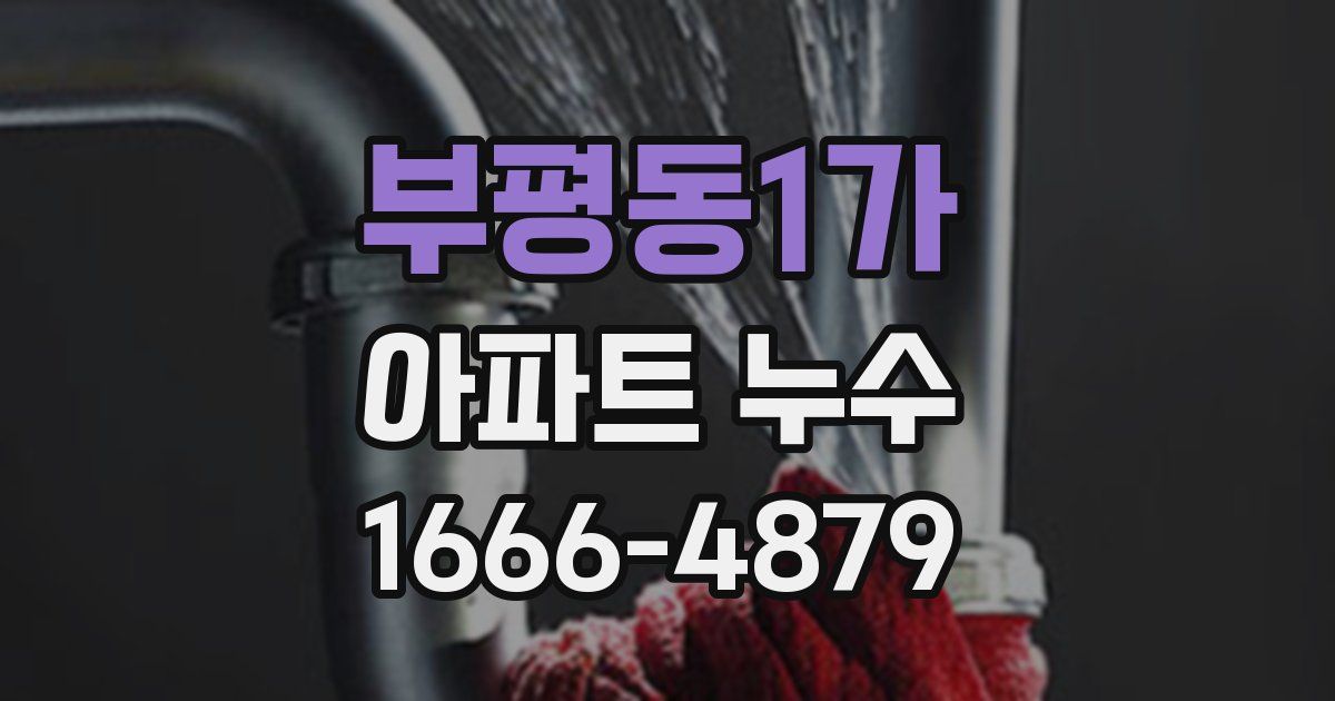 부평동1가 아파트 누수