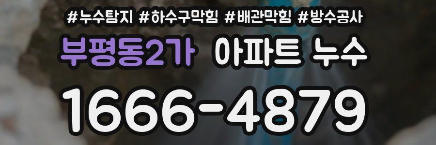 부평동2가 아파트 누수