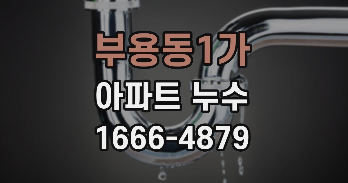 부용동1가 아파트 누수