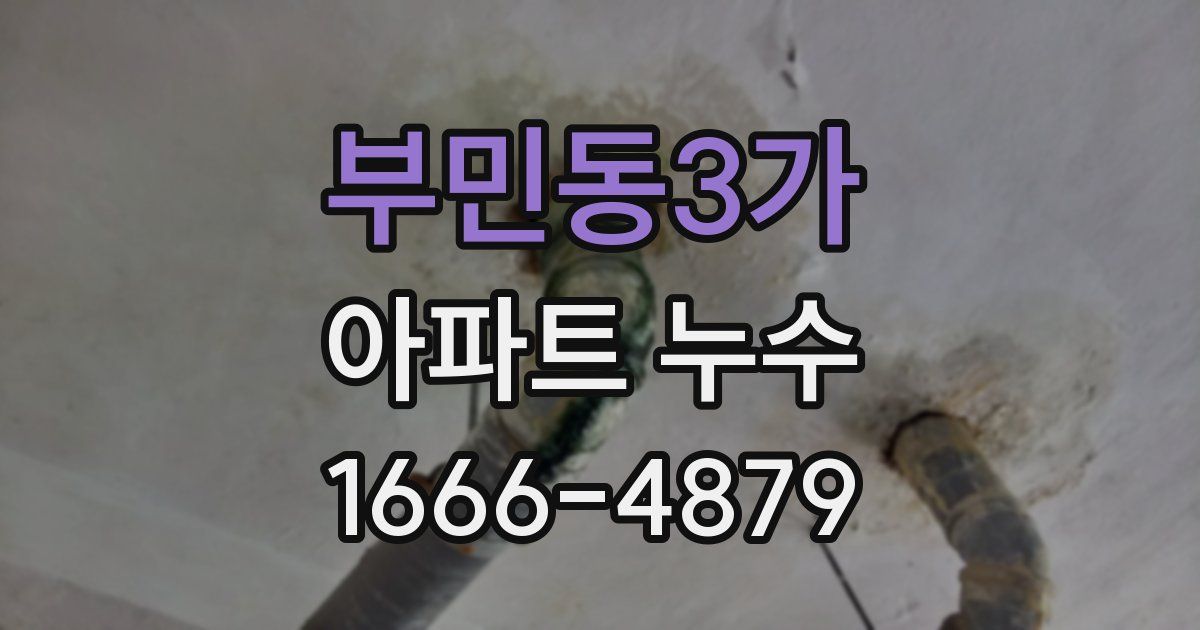 부민동3가 아파트 누수