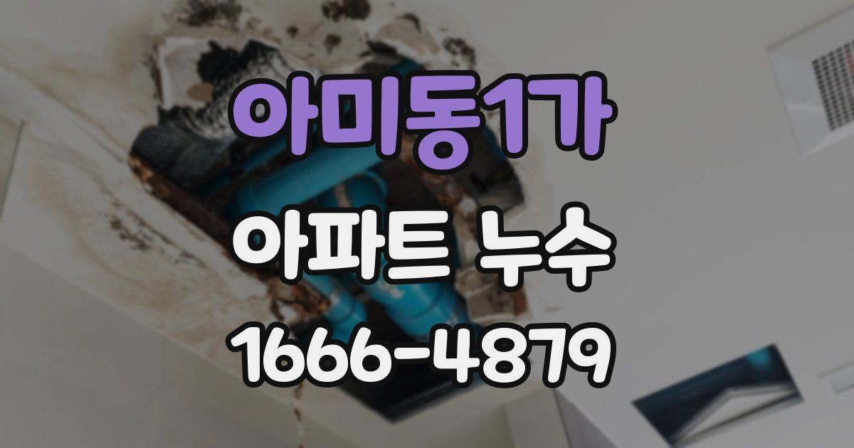 아미동1가 아파트 누수