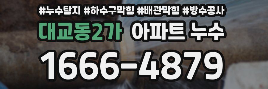 대교동2가 아파트 누수