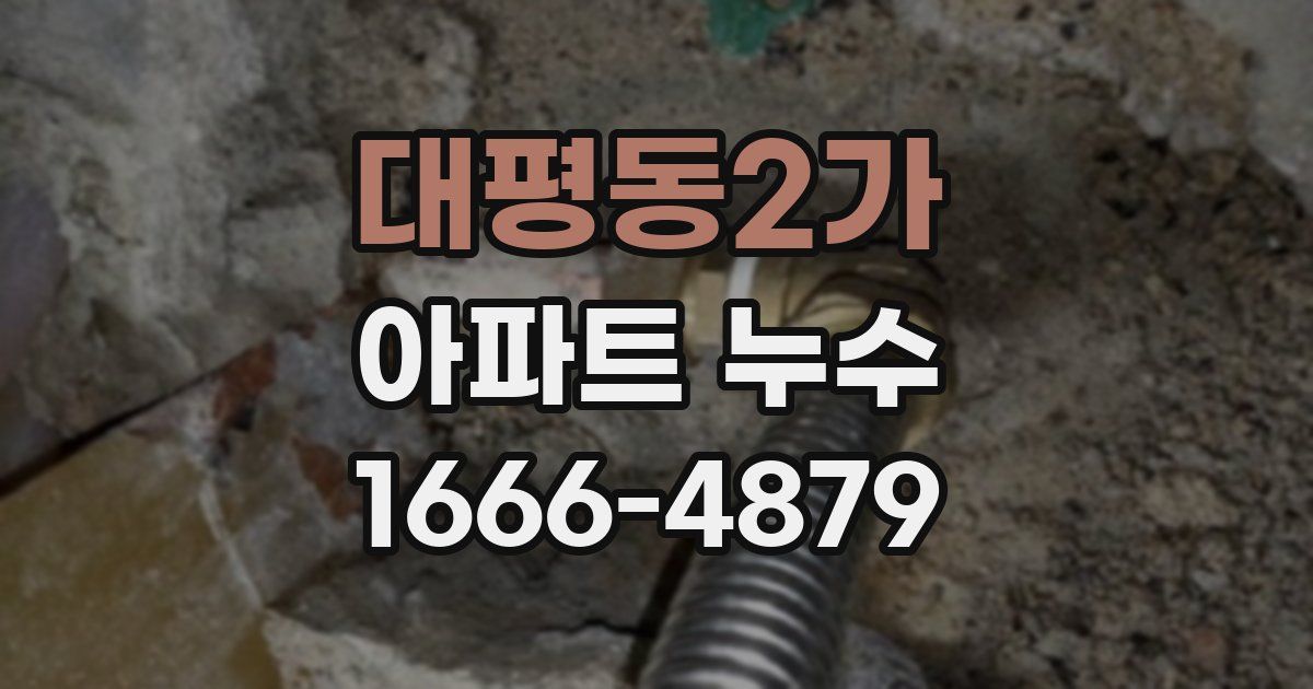 대평동2가 아파트 누수