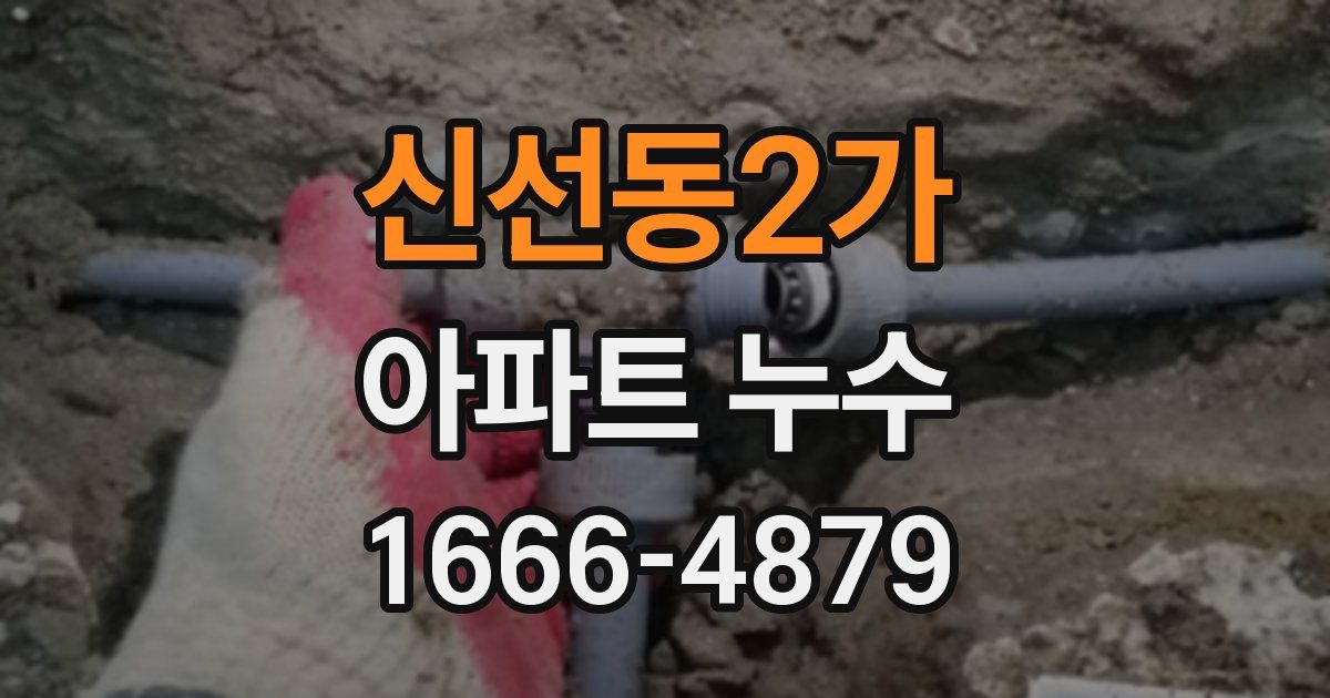 신선동2가 아파트 누수