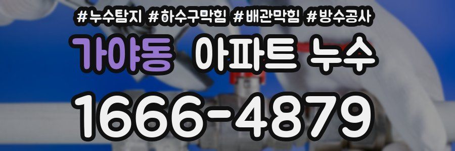 가야동 아파트 누수