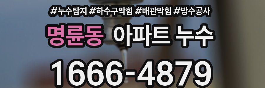 명륜동 아파트 누수