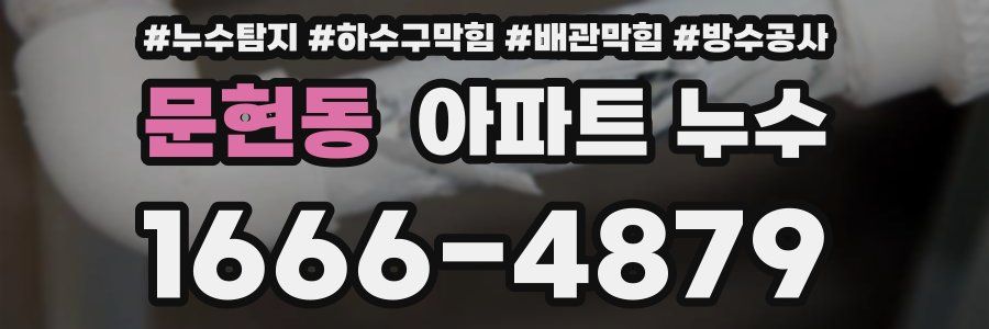 문현동 아파트 누수