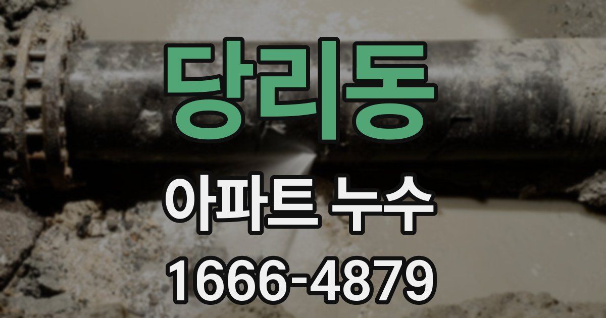 당리동 아파트 누수