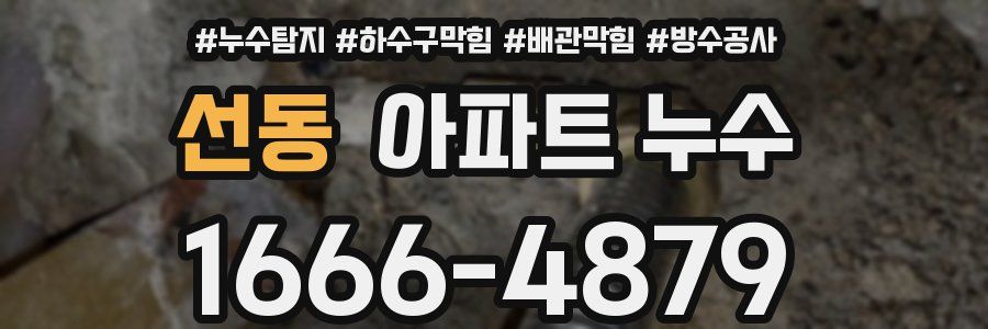 선동 아파트 누수