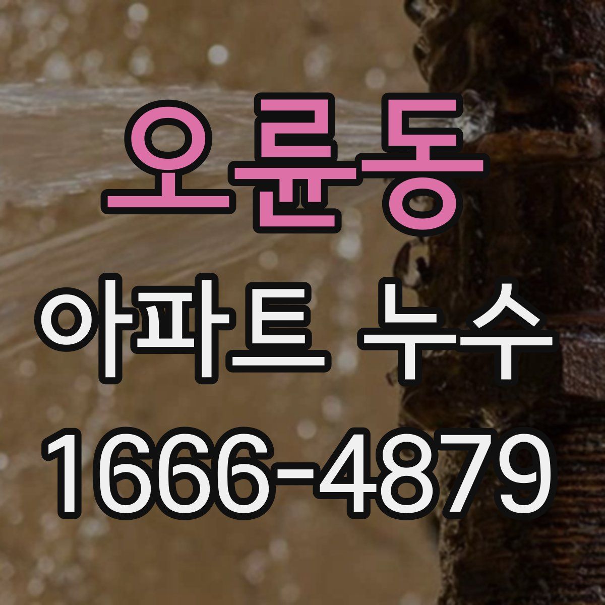 오륜동 아파트 누수