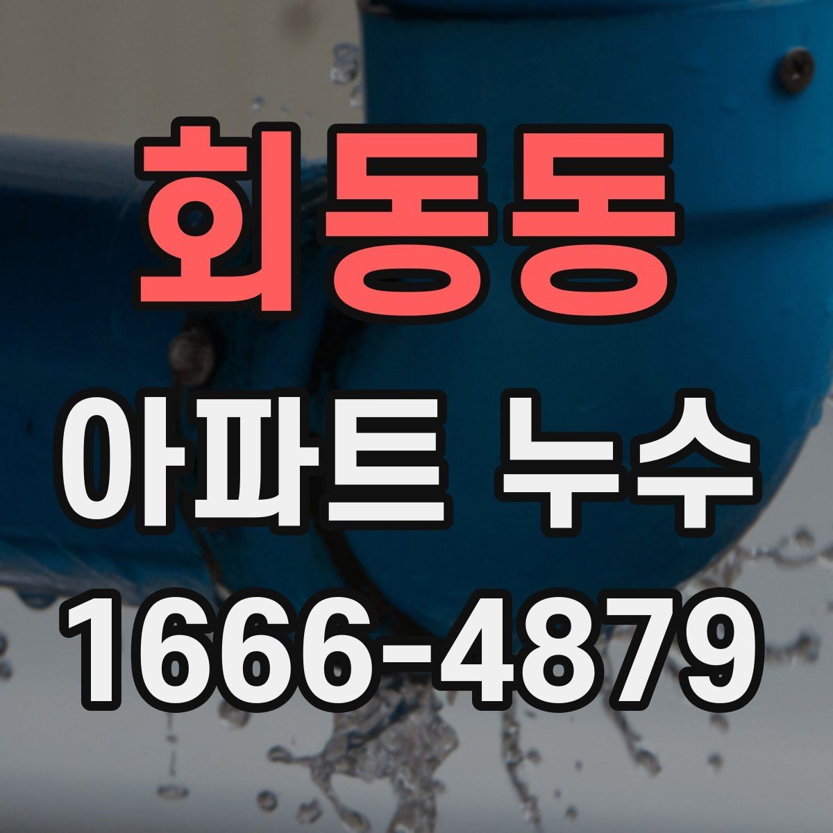 회동동 아파트 누수 공사 후 재발 방지 체크