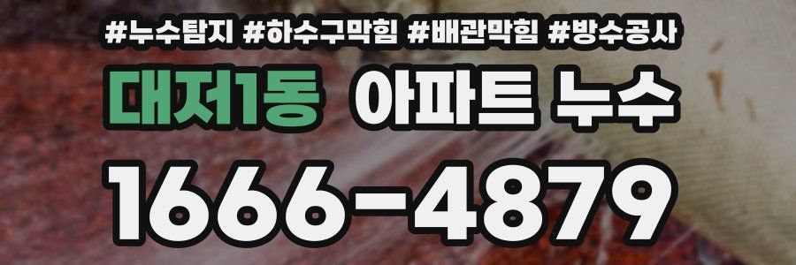 대저1동 아파트 누수