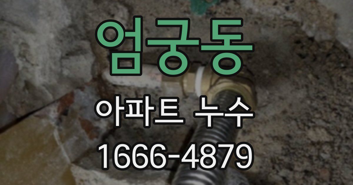 엄궁동 아파트 누수