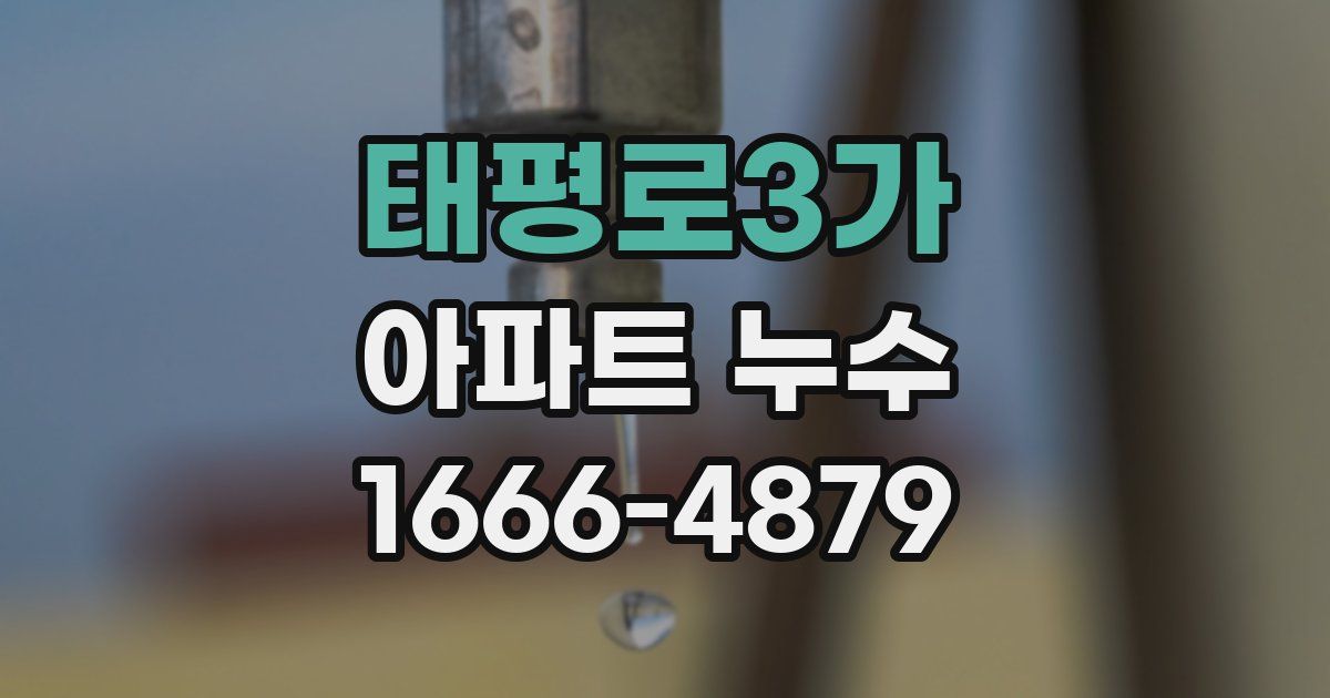 태평로3가 아파트 누수