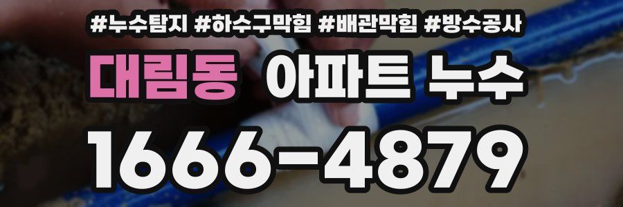 대림동 아파트 누수