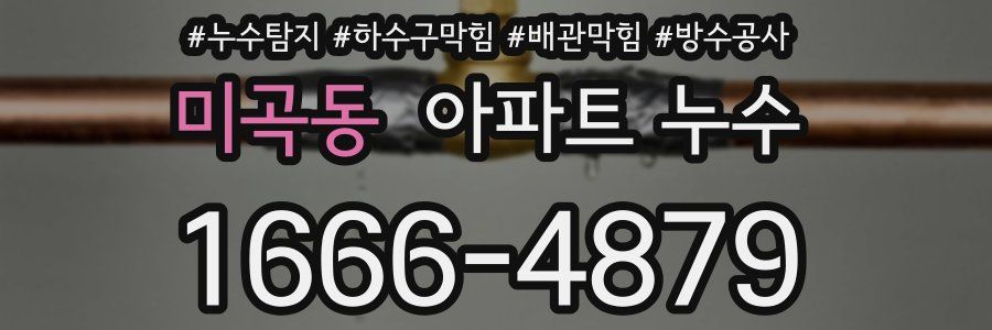 미곡동 아파트 누수