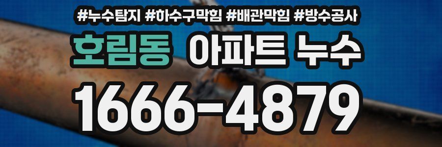 호림동 아파트 누수