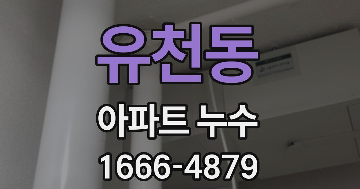 유천동 아파트 누수