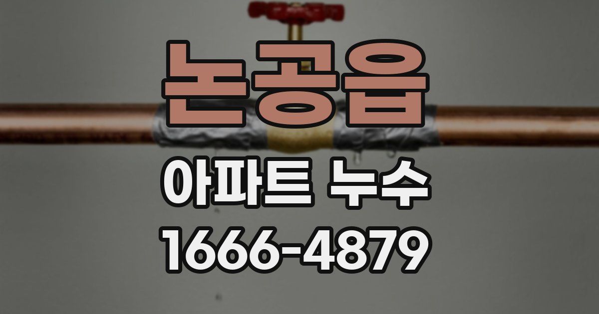 논공읍 아파트 누수