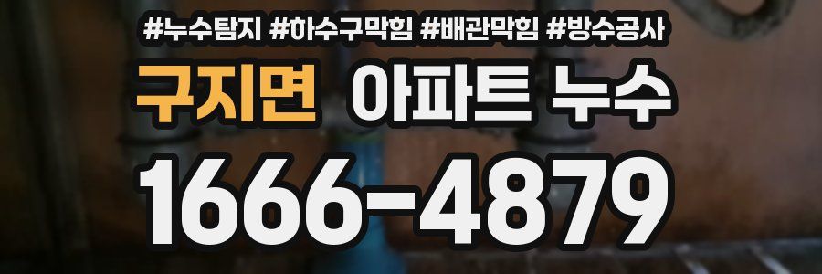 구지면 아파트 누수