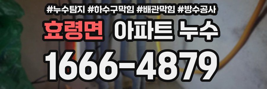효령면 아파트 누수