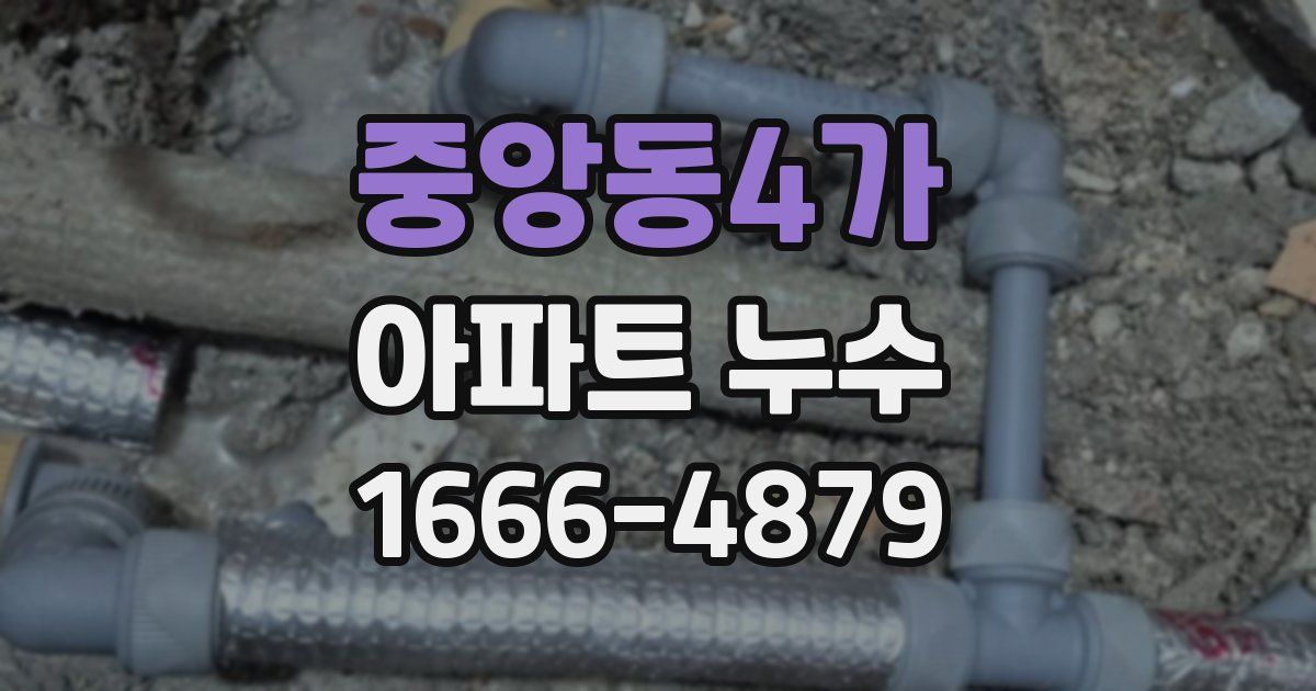 중앙동4가 아파트 누수
