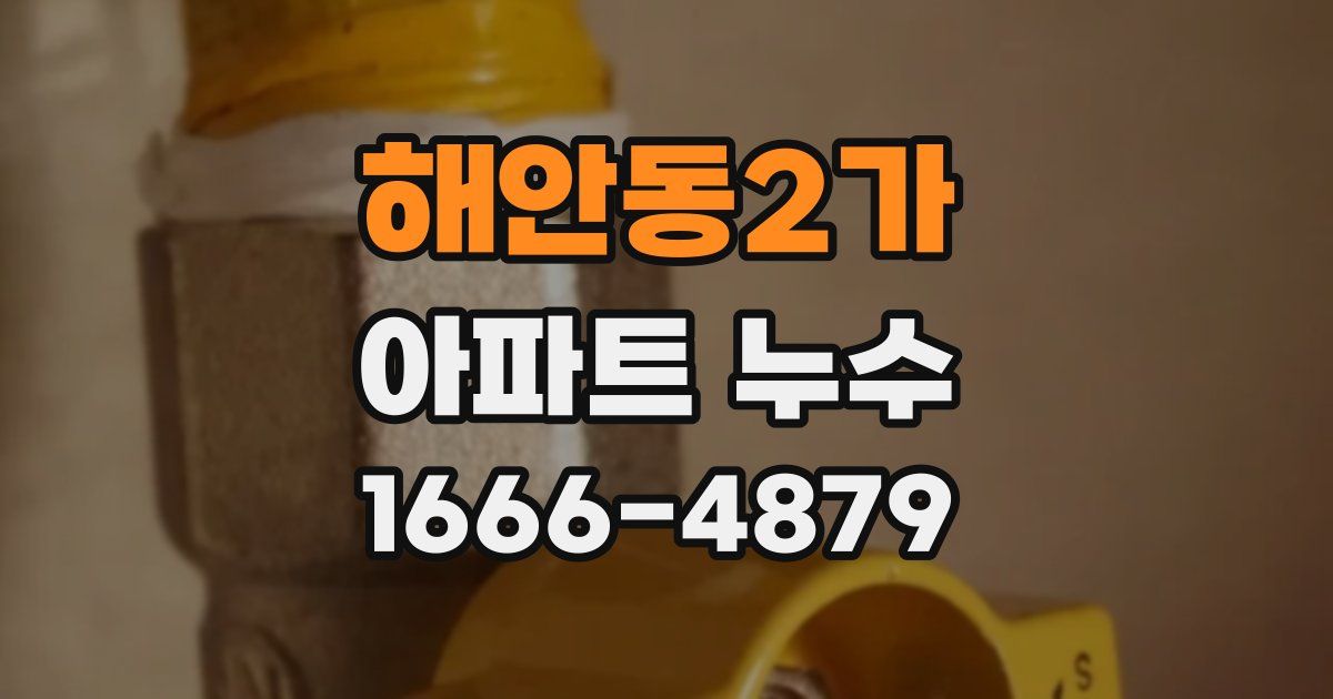 해안동2가 아파트 누수