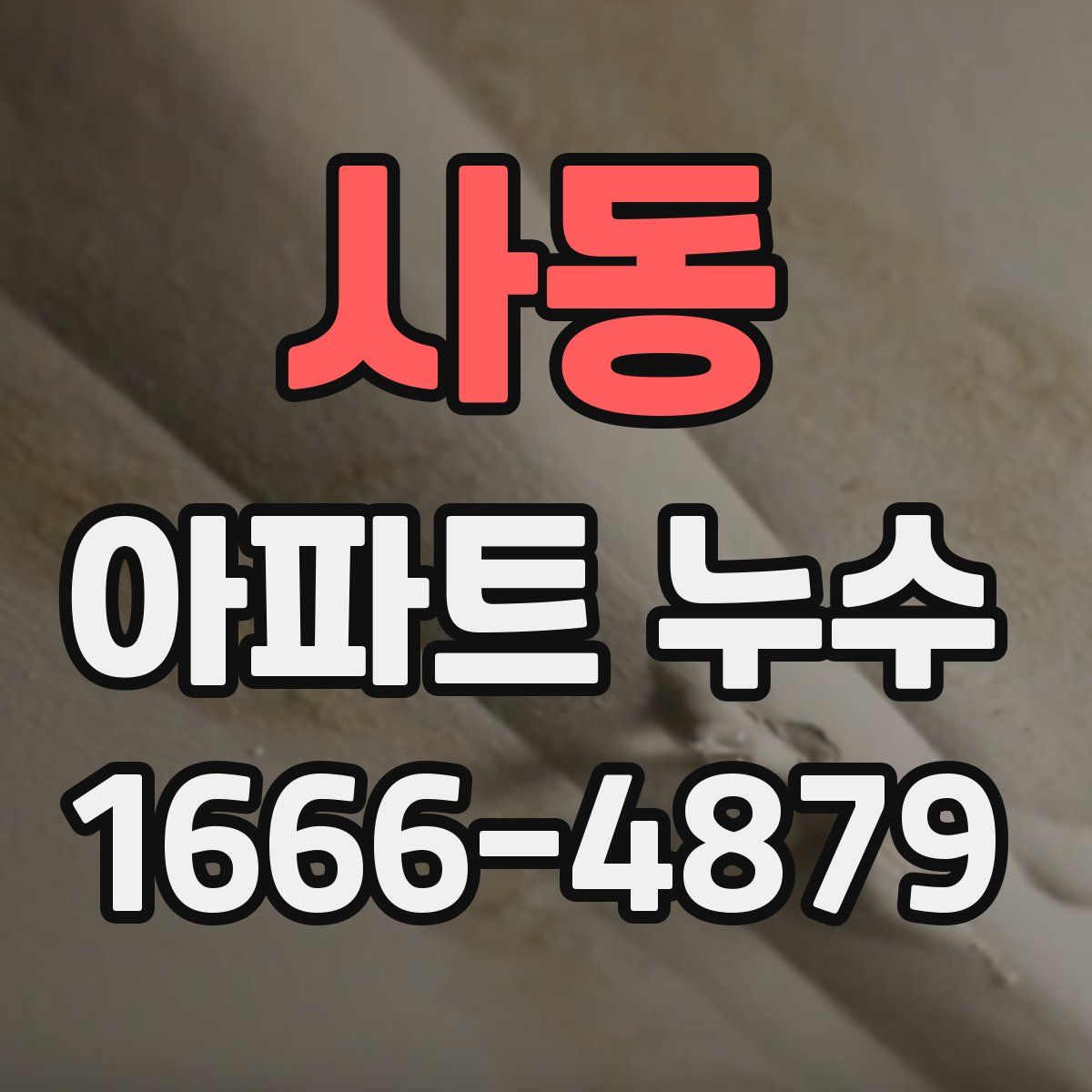 사동 아파트 누수