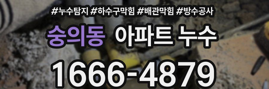 숭의동 아파트 누수