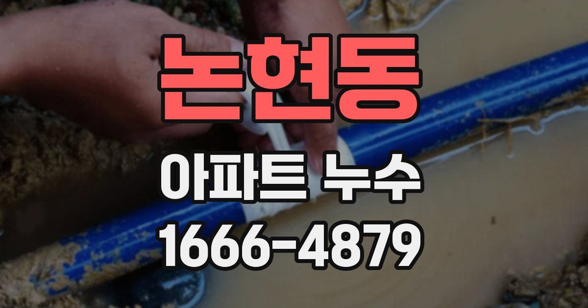 논현동 아파트 누수