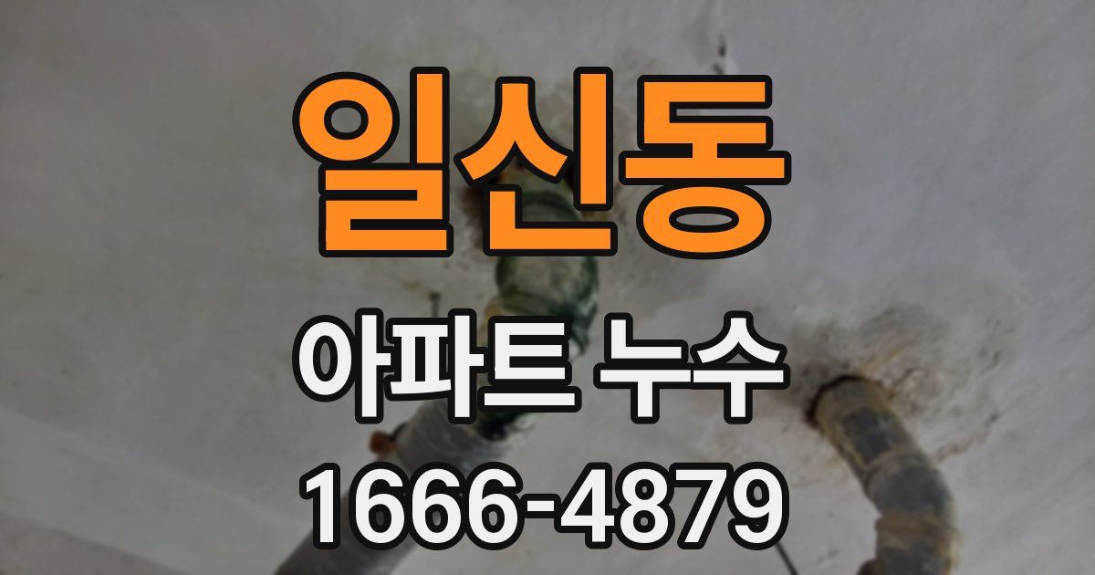 일신동 아파트 누수
